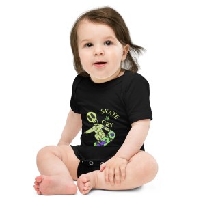 Skate or Cry Baby short sleeve one piece