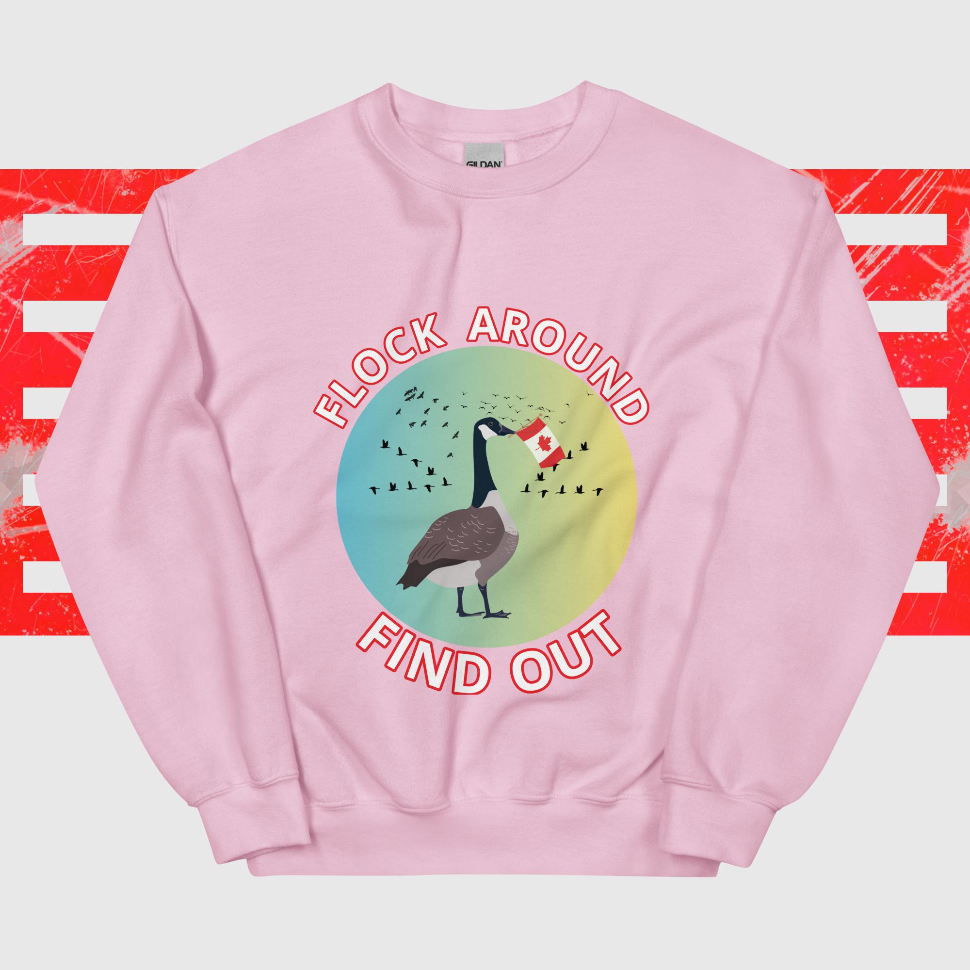 Flock Around, Find Out (FAFO) Canadiana Unisex Sweatshirt - Image 7