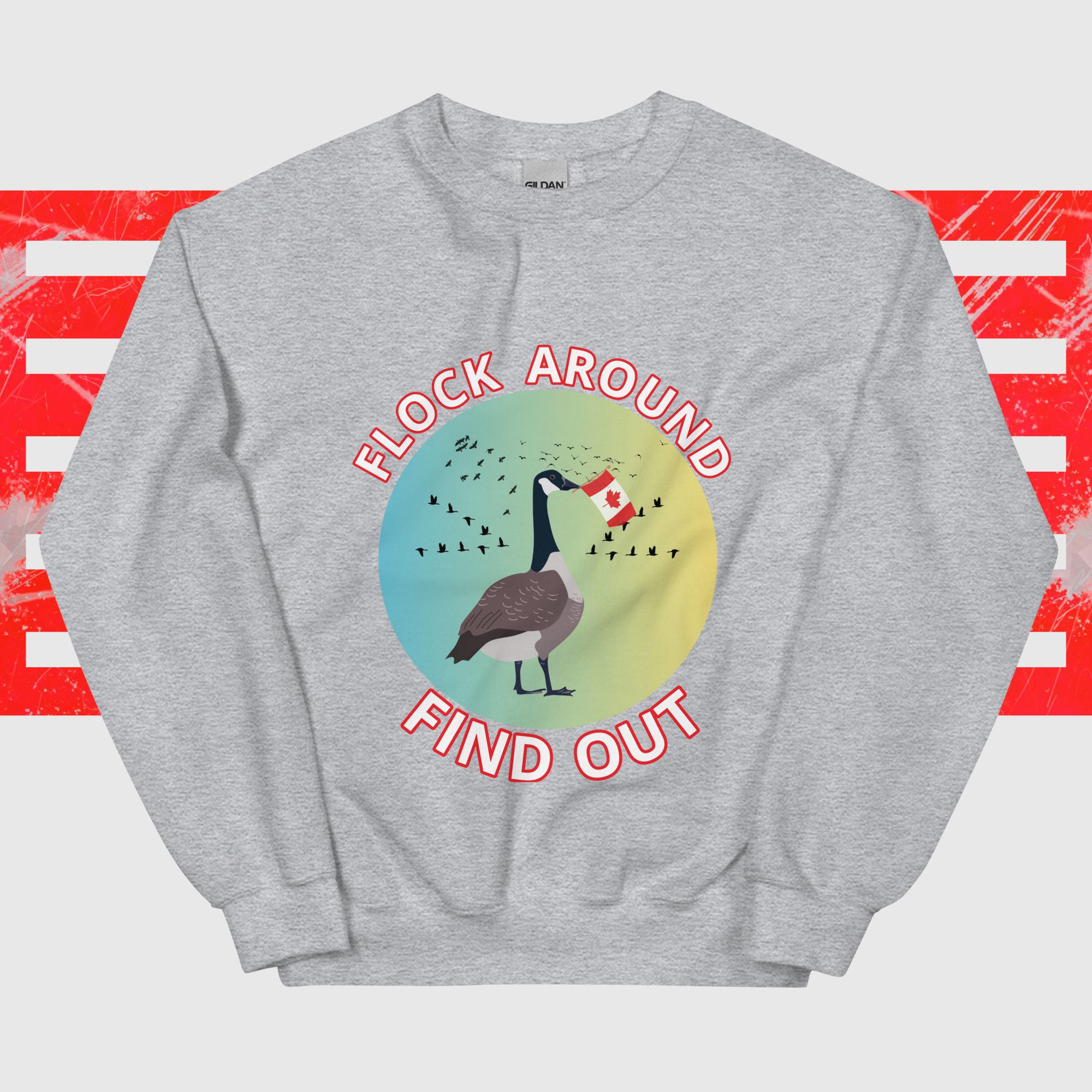 Flock Around, Find Out (FAFO) Canadiana Unisex Sweatshirt - Image 13