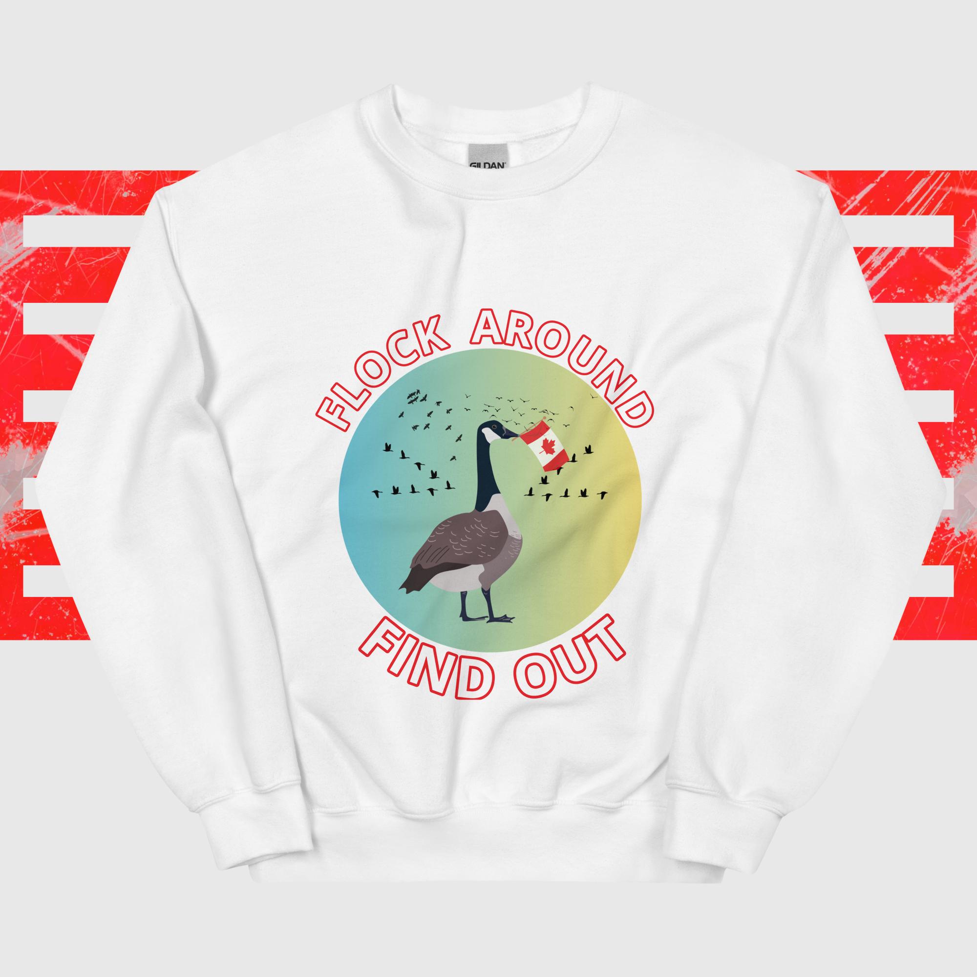 Flock Around, Find Out (FAFO) Canadiana Unisex Sweatshirt - Image 12